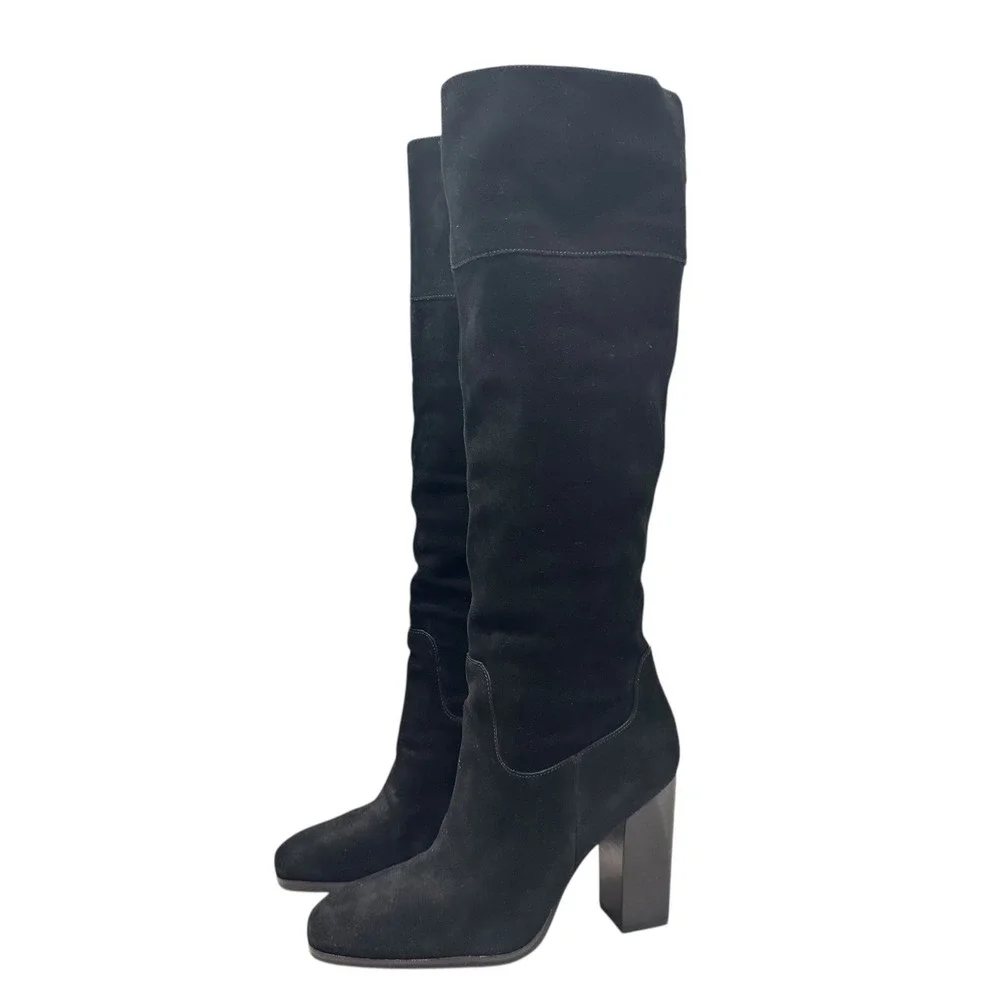 Marc Fisher Netty Black‎ Suede Tall Knee Boot Sz 8.5